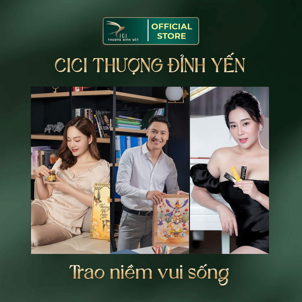 Yến Đảo Chưng Sẵn CICI THƯỢNG ĐỈNH YẾN hũ 70ml 30% yến sào Khánh Hòa nguyên chất