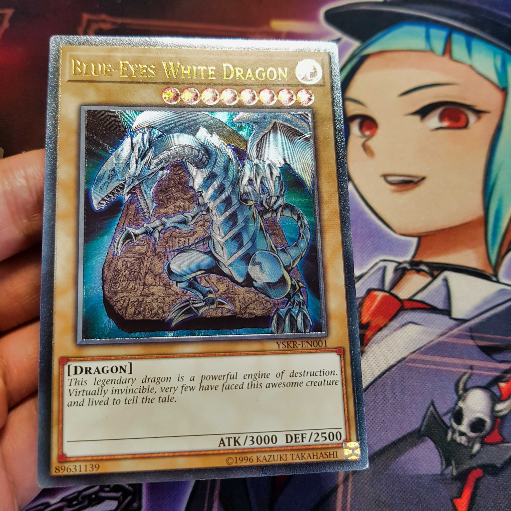 Thẻ bài Yugioh chính hãng | Blue-eyes White Dragon  | YSKR Ultimate Rare