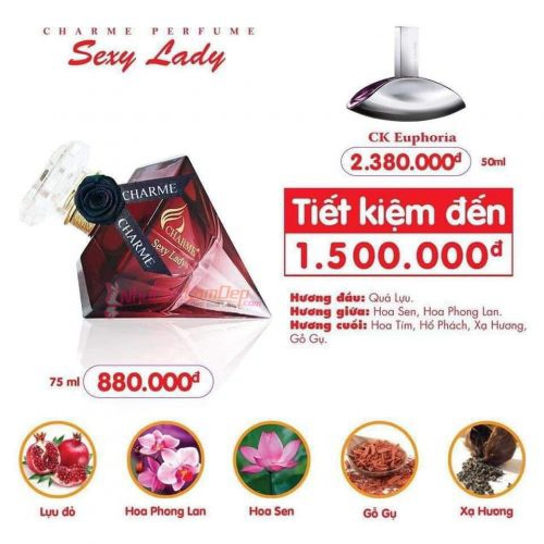 Nước hoa nữ Sexy Lady - BÍ ẨN ĐẦY QUYẾN RŨ  - MẪU MỚI NHẤT.