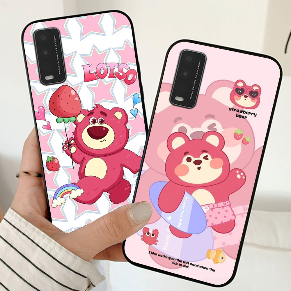 Ốp lưng vivo y20 / v2027 , vivo y20s , vivo y12s in hình gấu dâu thang 7 mới nhất