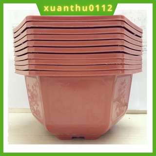 [10 chậu] Chậu nhựa trồng cây bonsai trồng hoa, cây cảnh hàng loại 1 dày