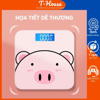 Cân heo hồng - cân điện tử hình heo dễ thương có kèm PIN