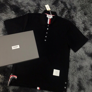 Áo thun polo Thom brown viền lưng