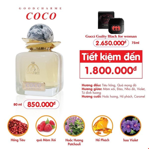 Nước hoa nữ COCO Trắng - SANG TRỌNG VÀ TINH TẾ .