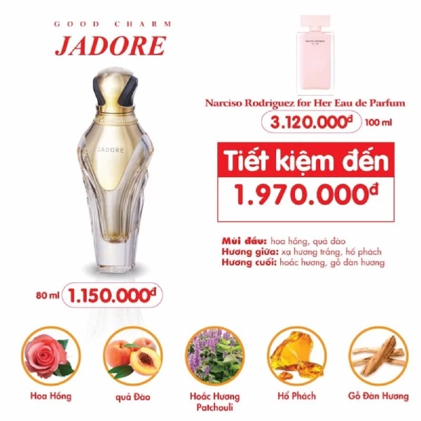 Nước hoa nữ JADORE - QUYẾN RŨ VÀ CÁ TÍNH