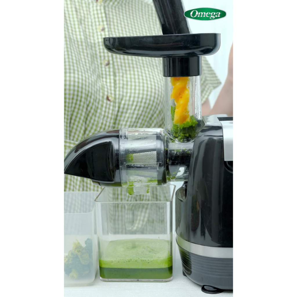 Máy Ép Chậm Trục Ngang Omega H3000D - Ép Trái Cây Hoa Quả Và Rau, Siêu Kiệt Bã, Dễ Vệ Sinh