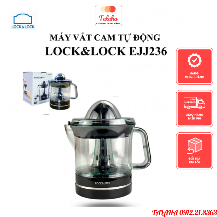Máy Vắt Cam Tự Động Đa Năng Lock&Lock EJJ236, Dung Tích 0,7l Công Suất 40w Tiết Kiệm Điện Bảo Hành chính hãng
