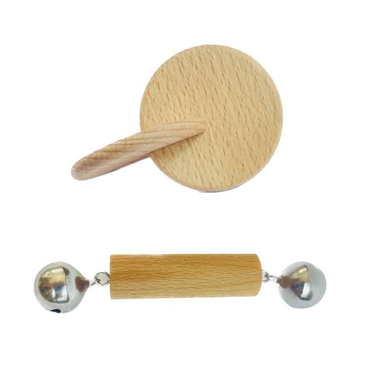 Đồ chơi cho bé sơ sinh xúc sắc 2 đĩa montessori