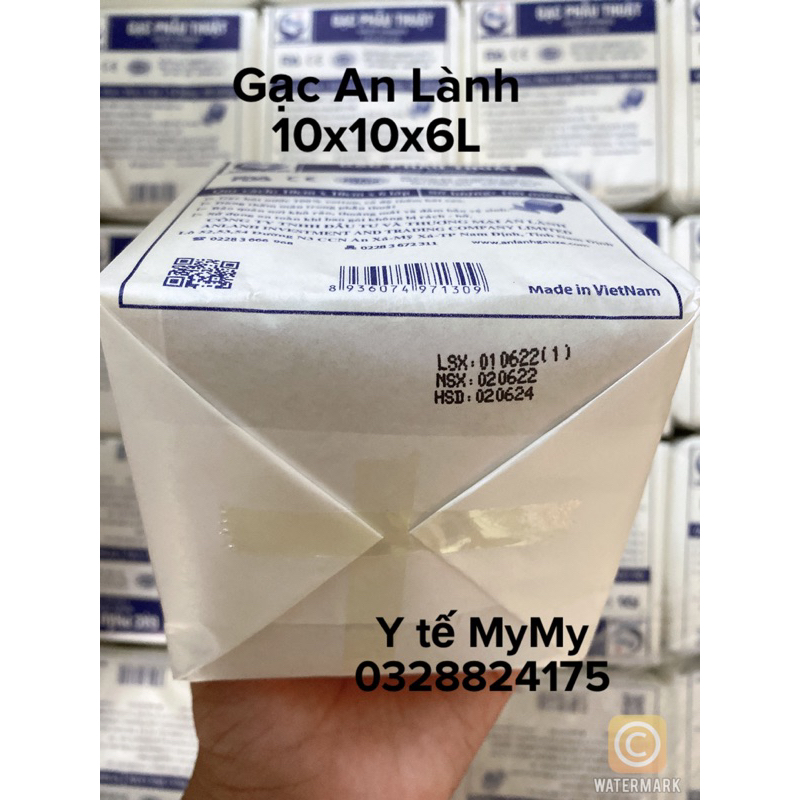 Gạc Y Tế Phẫu Thuật Đắp Mặt Nạ An Lành 10cmx10cmx 6 Lớp hộp