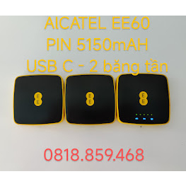 Router Wifi 4G Alcatel EE60 tốc độ 150Mbps, Pin 5150mAh, 2 băng tần có USB Tethering