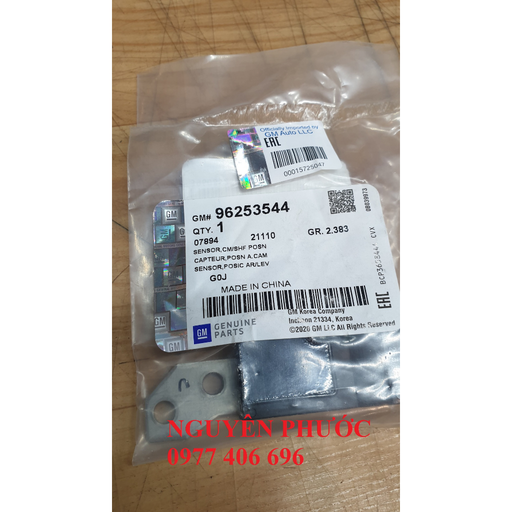 Cảm biến cốt cam/ Trục cam CRUZE 1.6,  LACETTI EX 1.6 / AVEO 2018 1.4  - Hàng xịn GM chính hãng 96253544