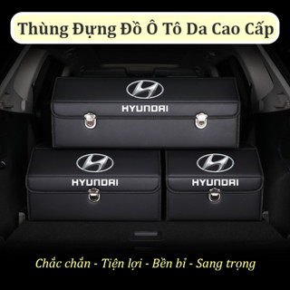  Thùng Đựng Đồ Ô Tô Da Cao Cấp Có Logo Theo Hãng Xe - Hộp Đựng Đồ Để Cốp Ô Tô Có Thể Gấp Gọn Có Khóa Chắc Chắn An Toàn 