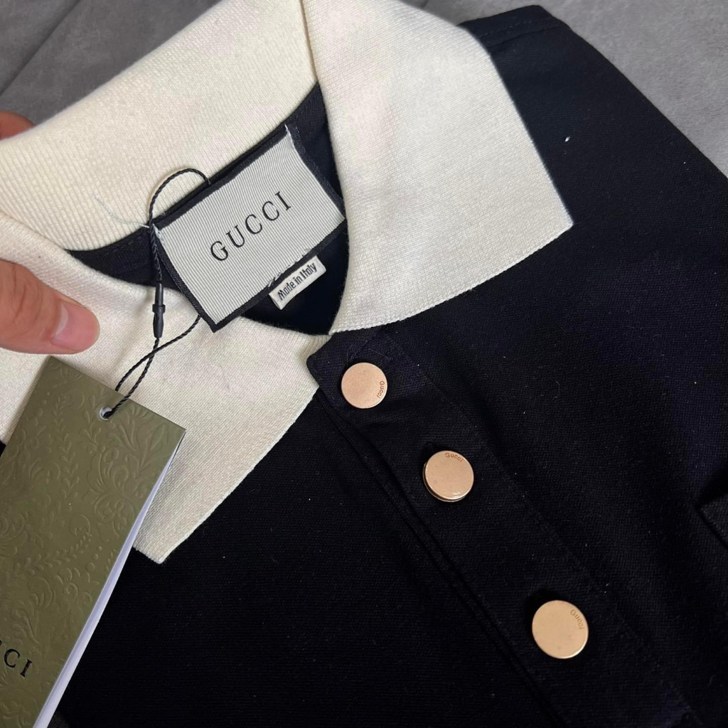 Áo polo GC khâu túi nổi bật nam nữ mới nhất Áo polo khâu túi nam nữ cao cấp