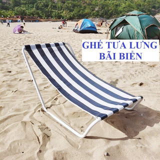 Ghế cắm trại du lịch bãi biển tựa lưng, ghế dã ngoại gấp gọn , túi đựng ghế xếp thư giãn nghỉ trưa, dã ngoại, phượt