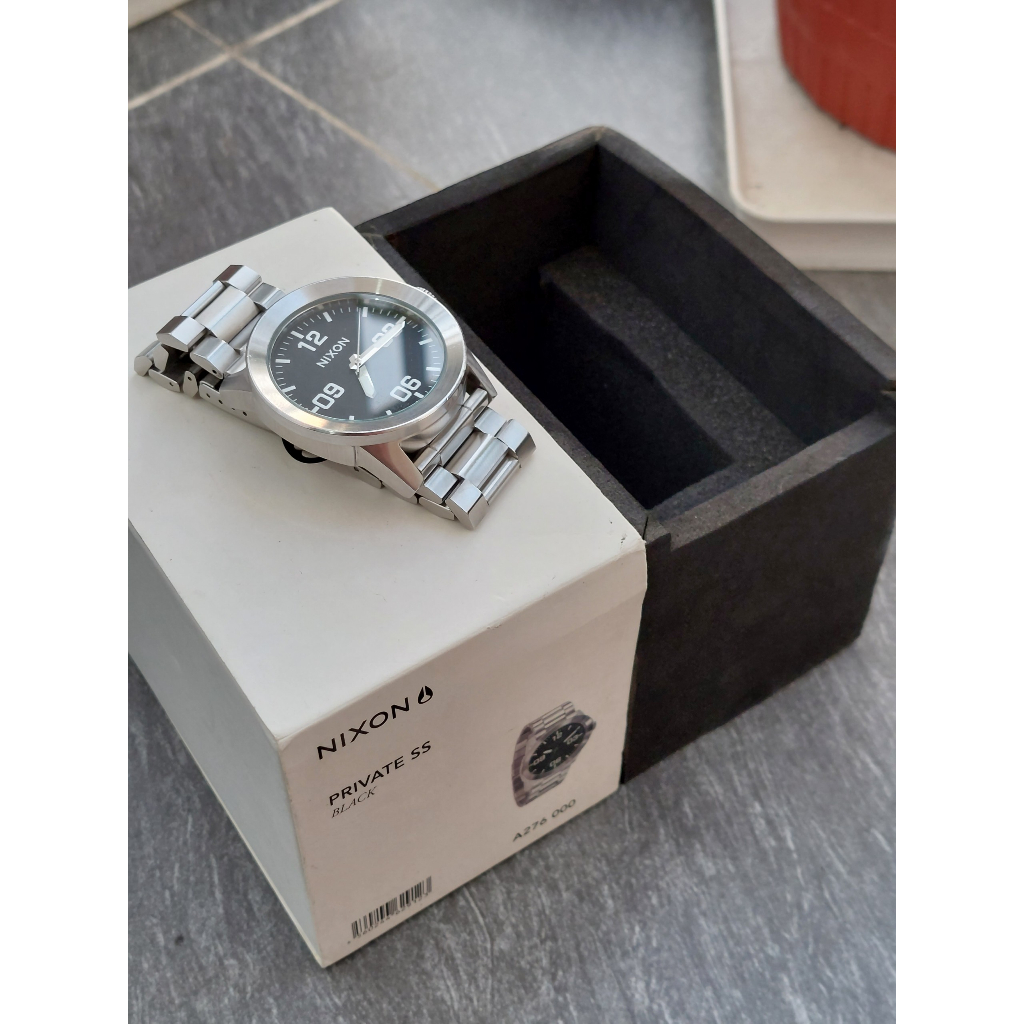 Đồng hồ nam Nixon đen full hộp chạy pin hàng Si