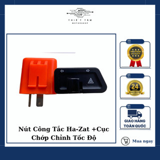 Nút công tắc ct hình thang hazard cục chớp chỉnh tốc độ phụ kiện xe
