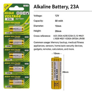 Bin GP 23A & GP 27A 12V (1 vỉ, 5 Bin )
