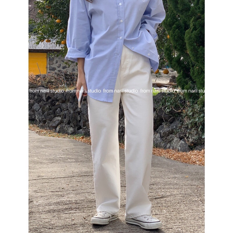 Quần trắng jeans