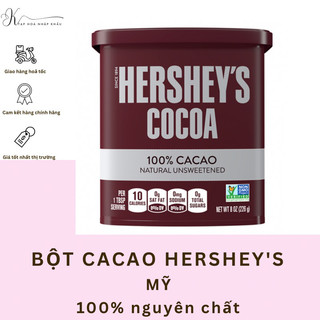 [DATE 2025] BỘT CACAO HERSHEY’S COCOA NGUYÊN CHẤT 226G USA