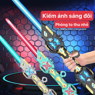  Kiếm Ánh Sáng Lazer Phiên Bản 2 Đầu Xoay 360 Độ Phóng To Thu Nhỏ 