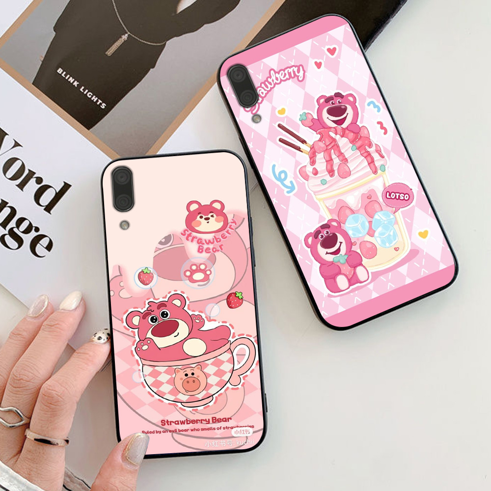 Ốp lưng huawei y7 pro 2019 / y6 2019 in hình gấu dâu thang 7 mới nhất