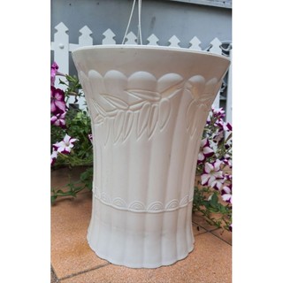 Chậu nhựa trồng cây kiểu ống trúc kích thước 33x40cm