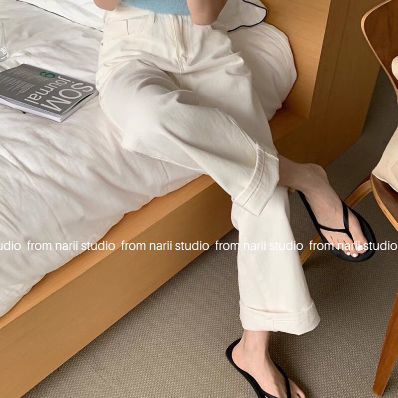 Quần trắng jeans