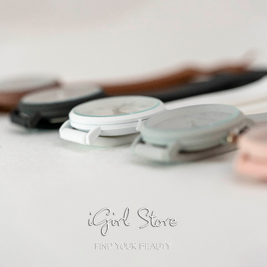 Đồng hồ nữ thời trang Bolun kiểu dáng mặt bóng, đồng hồ đeo tay dây cao su silicon, phong cách Ulzzang iGirl Store