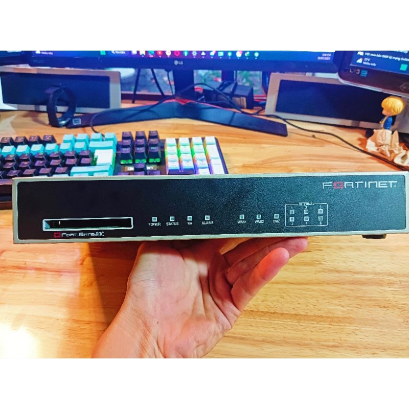Router cân bằng tải Dual wan (2 wan) Firewall Fortinet FortiGate 80C(FG-80C-BDL)