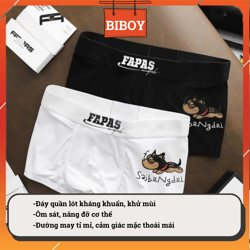 Quần Sịp Đùi Nam FAPAS1 Thun Lạnh Co Giãn Thoáng Mát Mềm Mịn Thông Hơi, Quần Boxer, Xịp Đùi Cao Cấp Nhiều Màu ĐTFA1