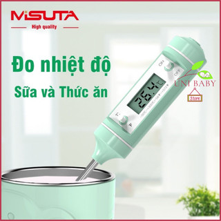 Nhiệt kế điện tử đo nước pha sữa cho bé Misuta đo thức ăn chính xác và nhanh chóng