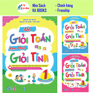Sách - Để Giỏi Toán Con Phải Giỏi Tính - Dành cho học sinh lớp 1,2,3 (lẻ tùy chọn)