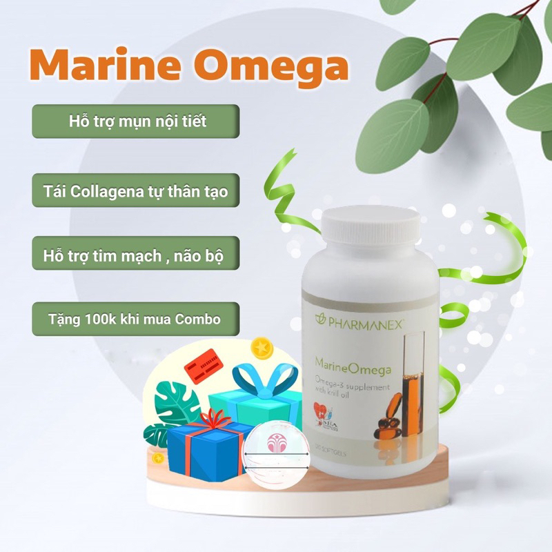 (DATE T1/2026) Thực phẩm bảo vệ sức khoẻ Marine Omega 3 Nuskin (tem tiếng việt)