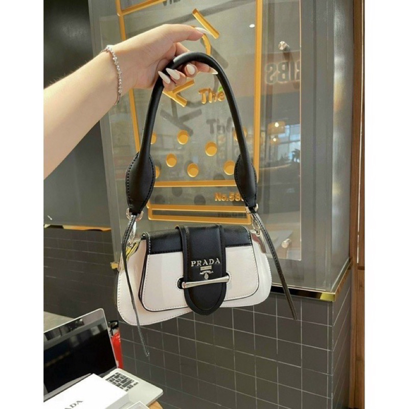 Túi Kẹp Nách Nữ Túi Cầm Tay Pra.dâ Nữ Cầm Tay Đeo Chéo Sang Chảnh