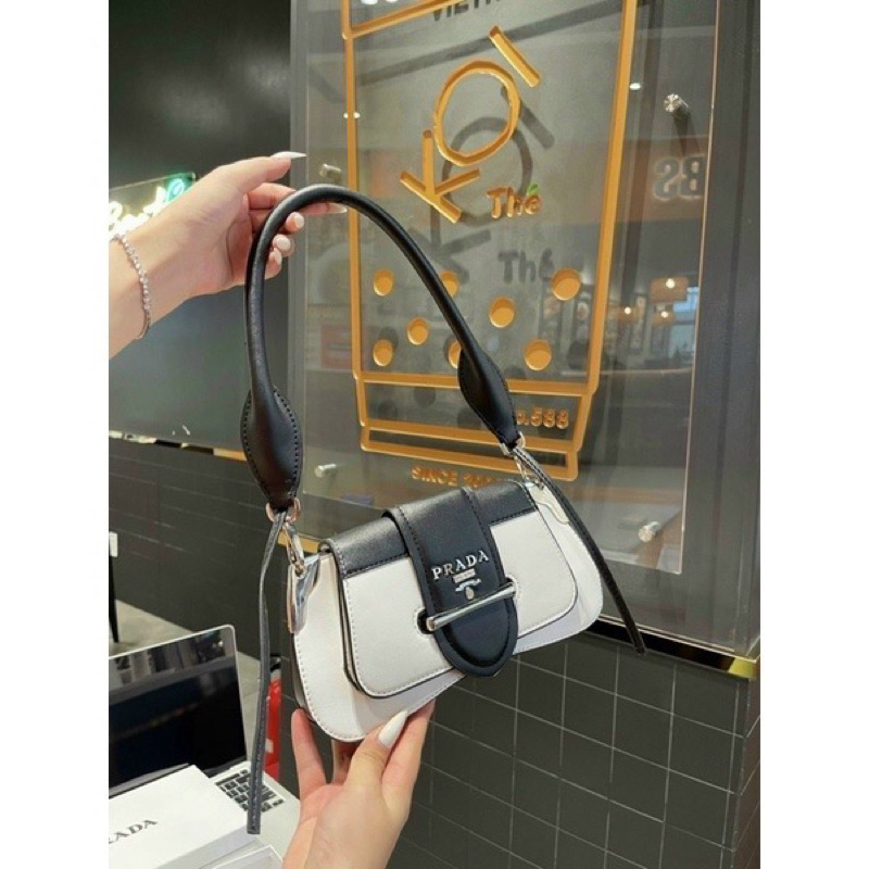 Túi Kẹp Nách Nữ Túi Cầm Tay Pra.dâ Nữ Cầm Tay Đeo Chéo Sang Chảnh