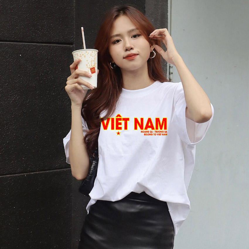 Áo Thun Unisex BEESKY 100% in hình VIỆT NAM- BDVN002