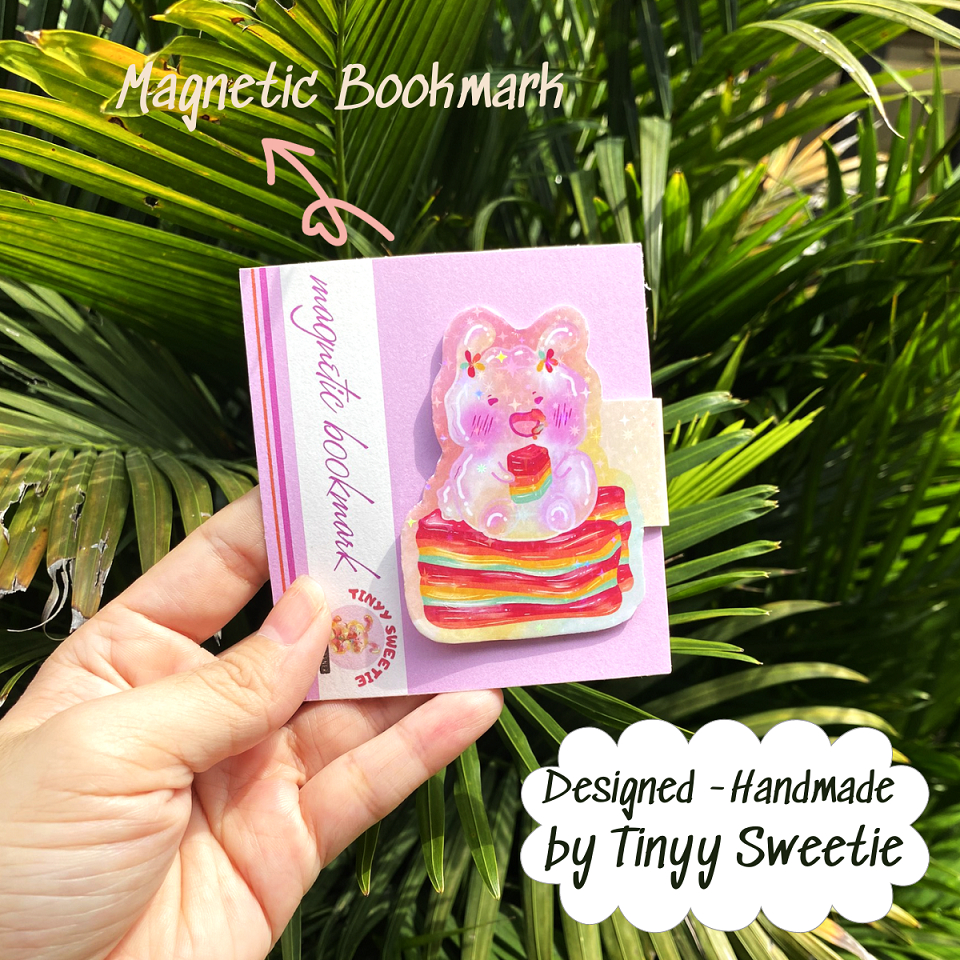 THẺ ĐÁNH DẤU SÁCH/BOOKMARK NAM CHÂM BÁNH CẦU VÒNG | HANDMADE | Tinyy Sweetie