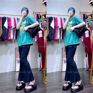 Set áo thun quần ống loe - set hottrend
