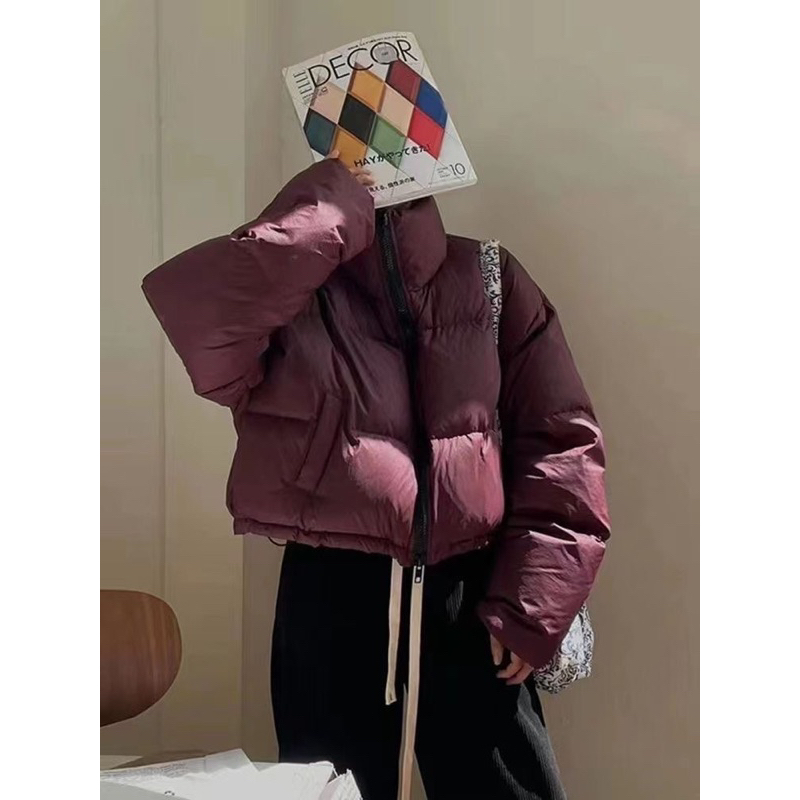 Hàng order - Áo khoác phao tay phồng dáng croptop trẻ trung 2023