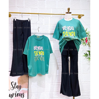 set áo thun quần ống loe - set hottrend