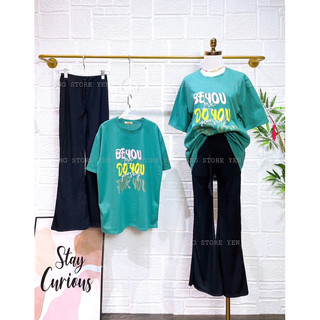 set áo thun quần ống loe - set hottrend