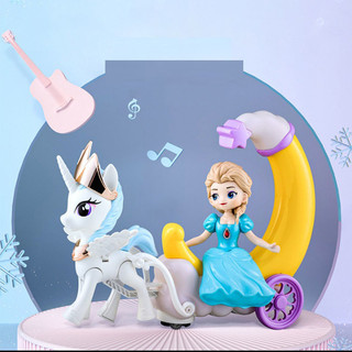 Đồ chơi Lồng Đèn Trung Thu công chúa Elsa, Sofia, Bạch Tuyết ngồi xe ngựa Pony xinh đẹp