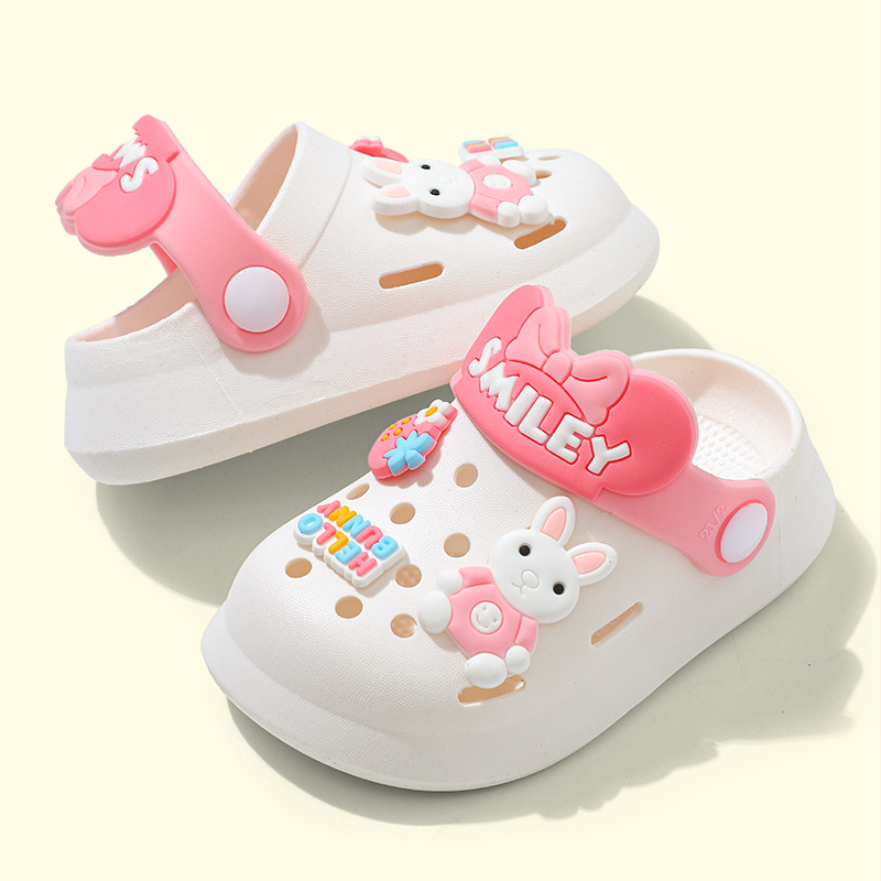 Dép sục Cross SMILEY Cho Bé Siêu Nhẹ Chống Trơn Trượt Có Stick Đáng Yêu . Dép trẻ em SanSan chính hãng cao cấp D002