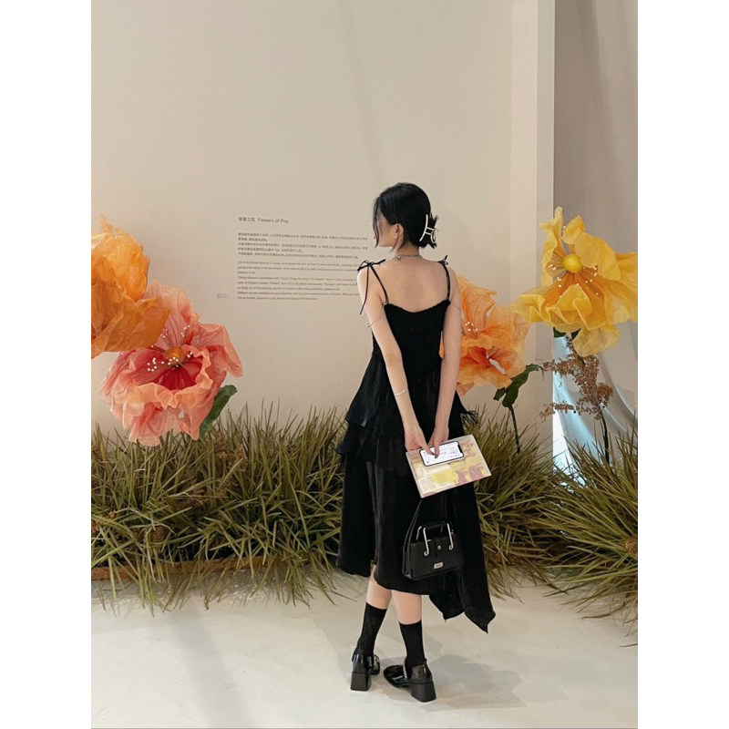 Giày oxford nữ quai xích độn đế 5cm da PU trơn mũi vuông phong cách thanh lịch đi chơi đi học