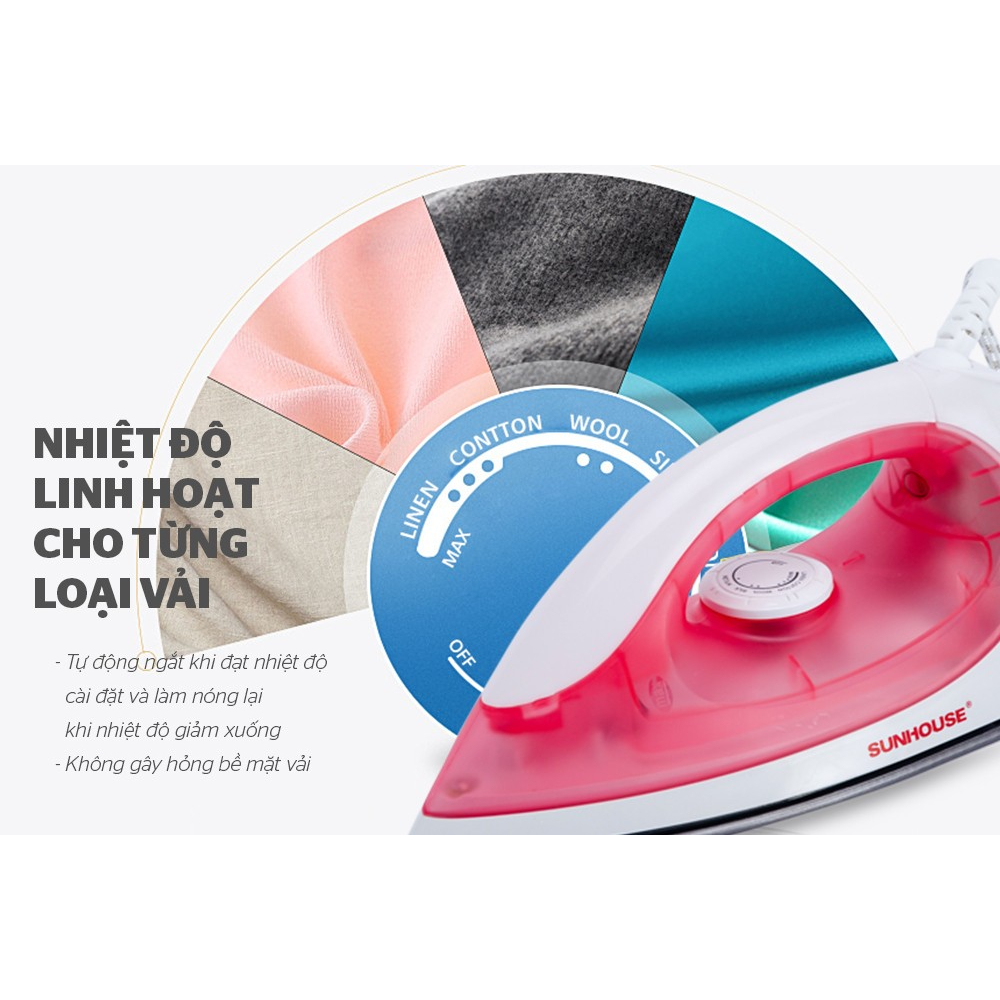 Bàn là khô SUNHOUSE SHD1072