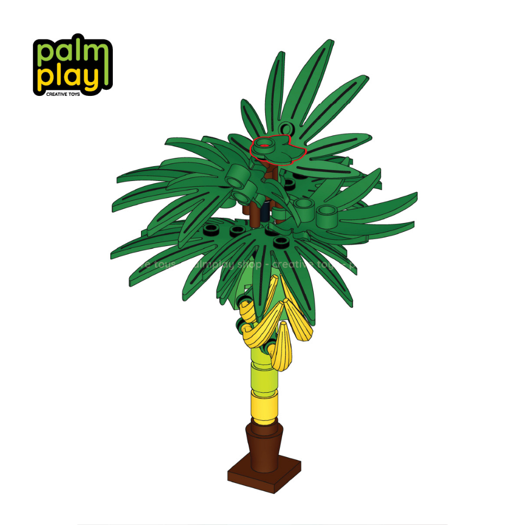 Mô hình MOC Cây Chuối - Bộ đồ chơi gạch lắp ráp xếp hình