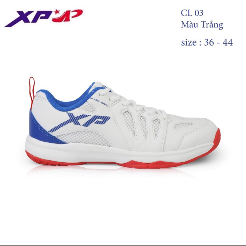 Giày thể thao XP chơi cầu lông, bóng chuyền, chạy bộ, dùng cho Nam và Nữ ; Êm, nhẹ, thoáng khí