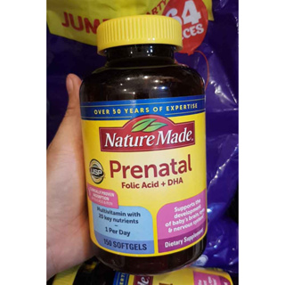 Authorized Mẫu 23 Vitamin Cho Bà Bầu Nature Made Prenatal Folic Acid + DHA
