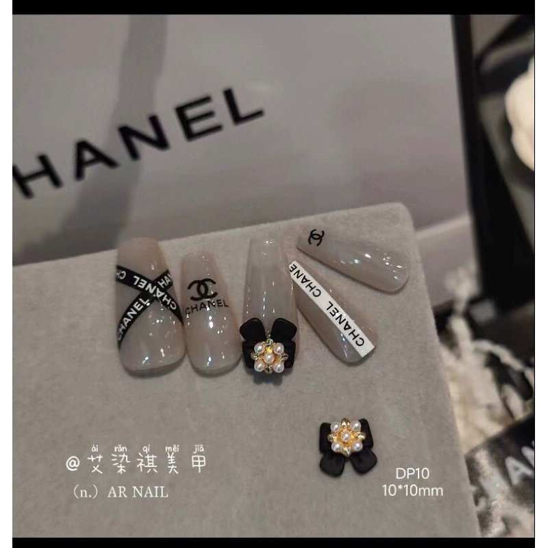 Charm nơ nail cao cấp đính ngọc,phụ kiện trang trí móng tay