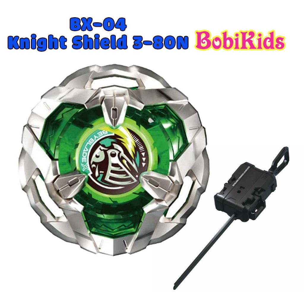 BeybladeX - Con Quay BX04: Starter Knight Shield 3-80N | Beyblade X TAKARA TOMY BX-04